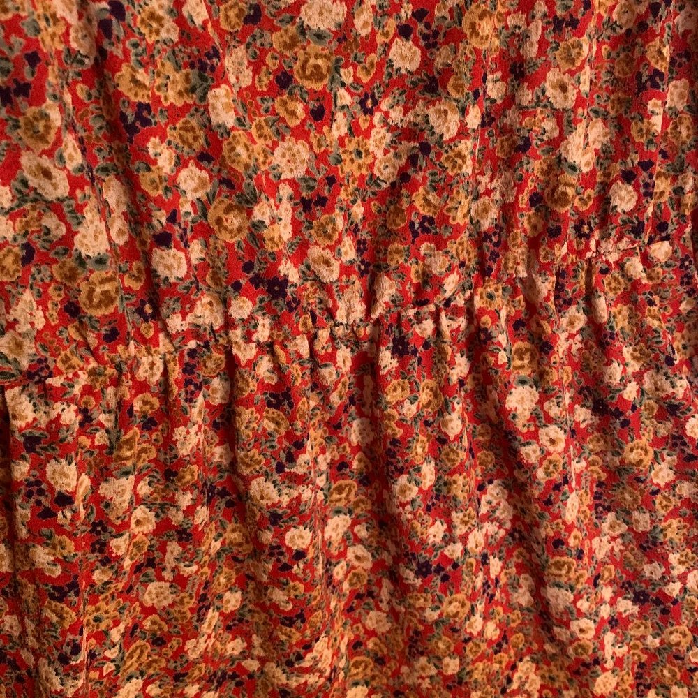 Mind Code Floral Tank Top Flowy Large - Picture 2 of 4